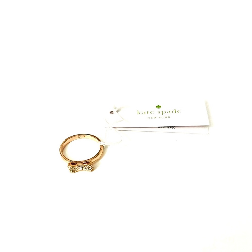 Kate Spade Rose Gold-Tone Ready Set Bow Ring